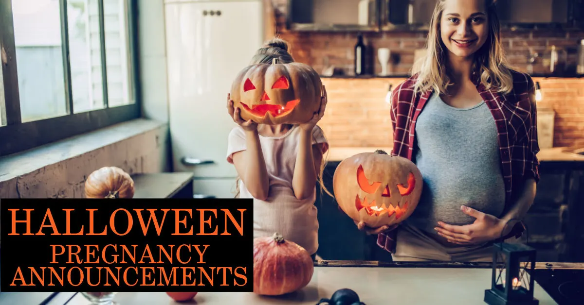 pregnancy announcements for Halloween