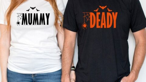 Halloween pregnancy announcement shirt