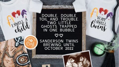 Halloween pregnancy announcement ideas