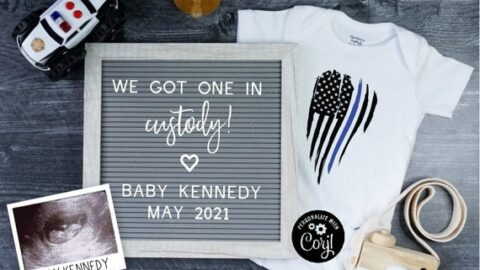 blue line baby reveal