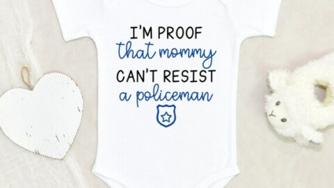 Police pregnancy announcement ideas