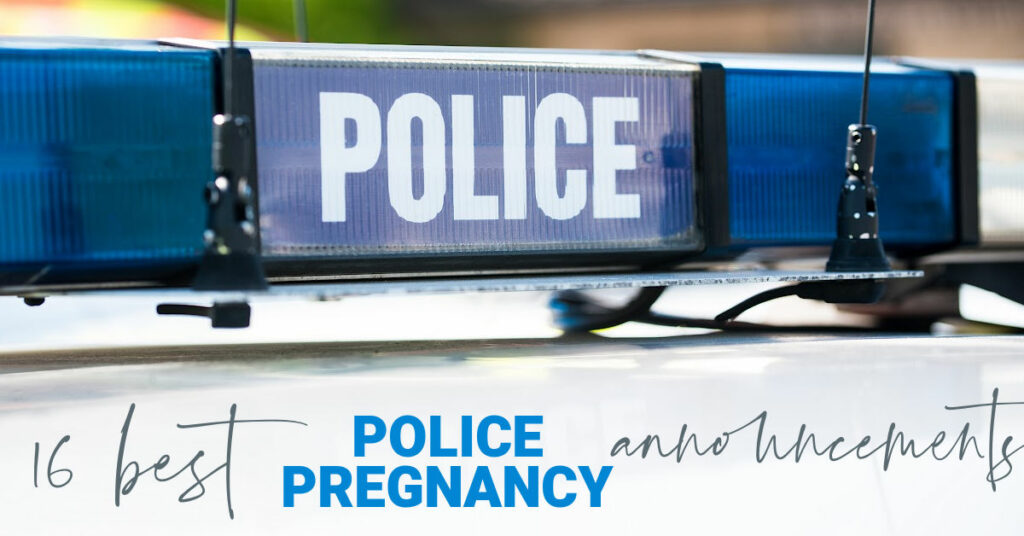 Police pregnancy announcement ideas