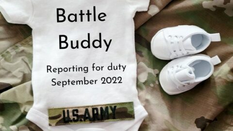 military pregnancy announcement