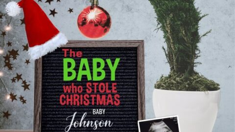 Grinch baby announcement