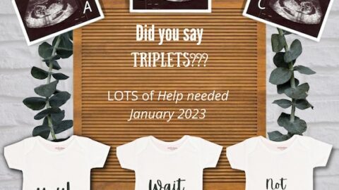 triplet baby announcement