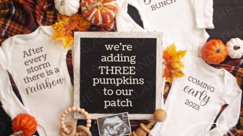 triplet baby announcement