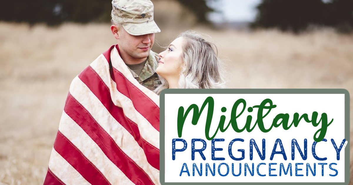 military pregnancy announcements