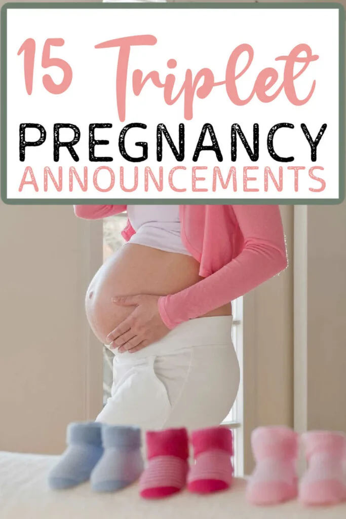 triplet pregnancy announcements