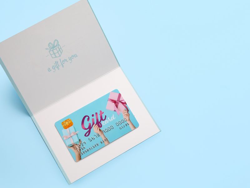 gift card party favor