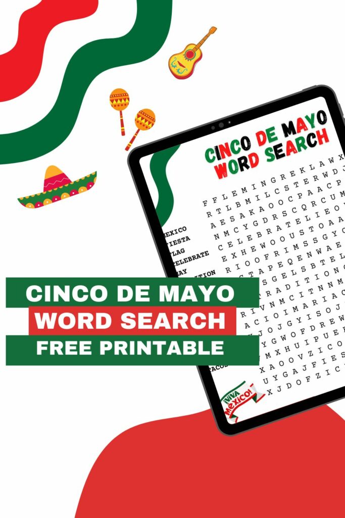 cinco de mayo word search free printable