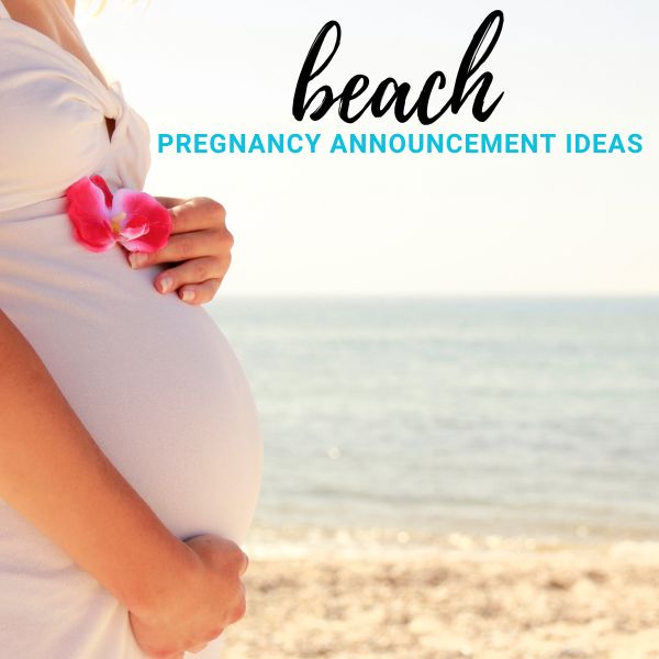 Beach pregnancy announcement ideas