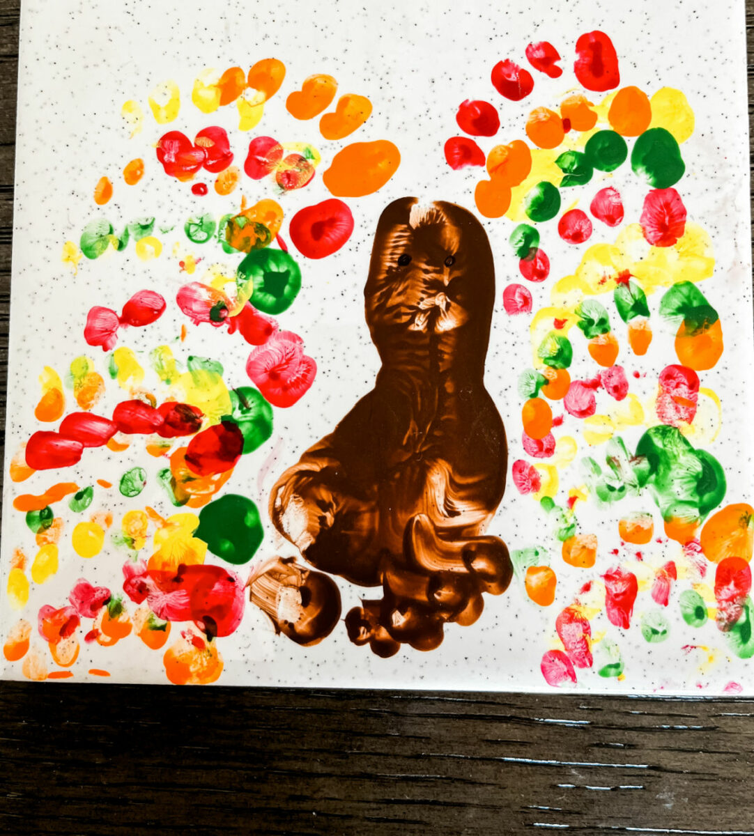 Easy Thanksgiving Turkey Trivet Craft