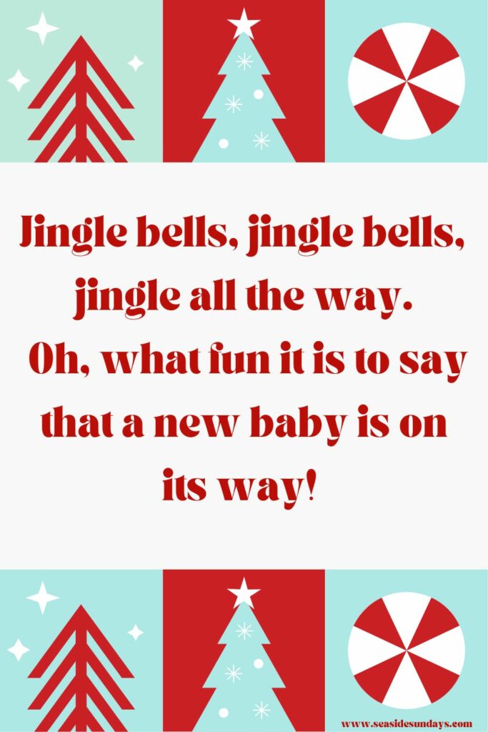 fun Christmas baby Announcement Poems