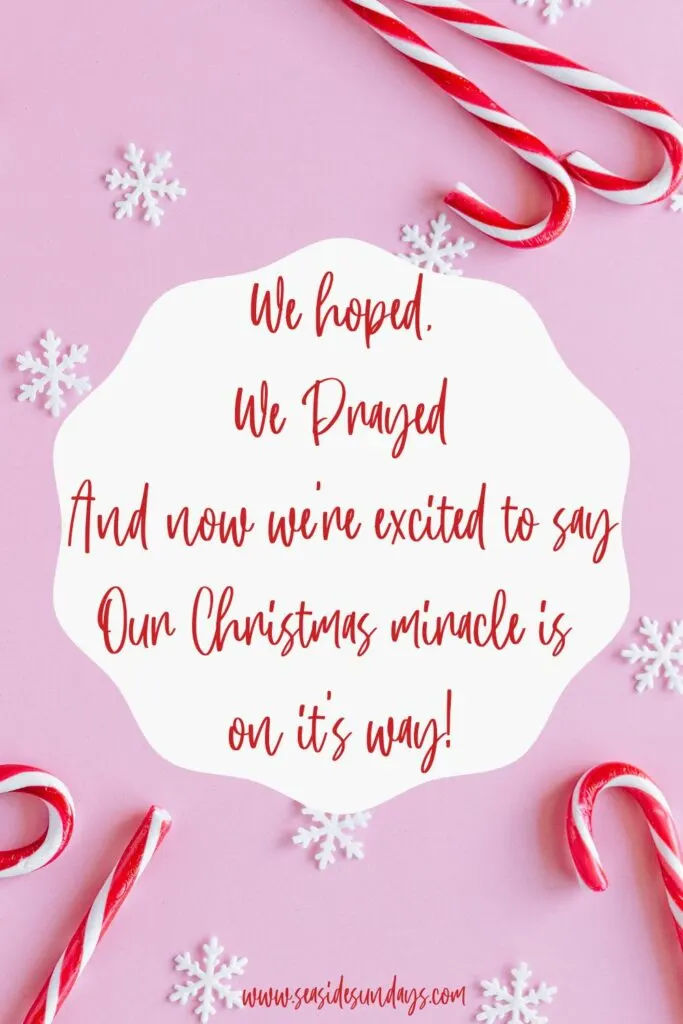 Christmas baby Announcement Poems