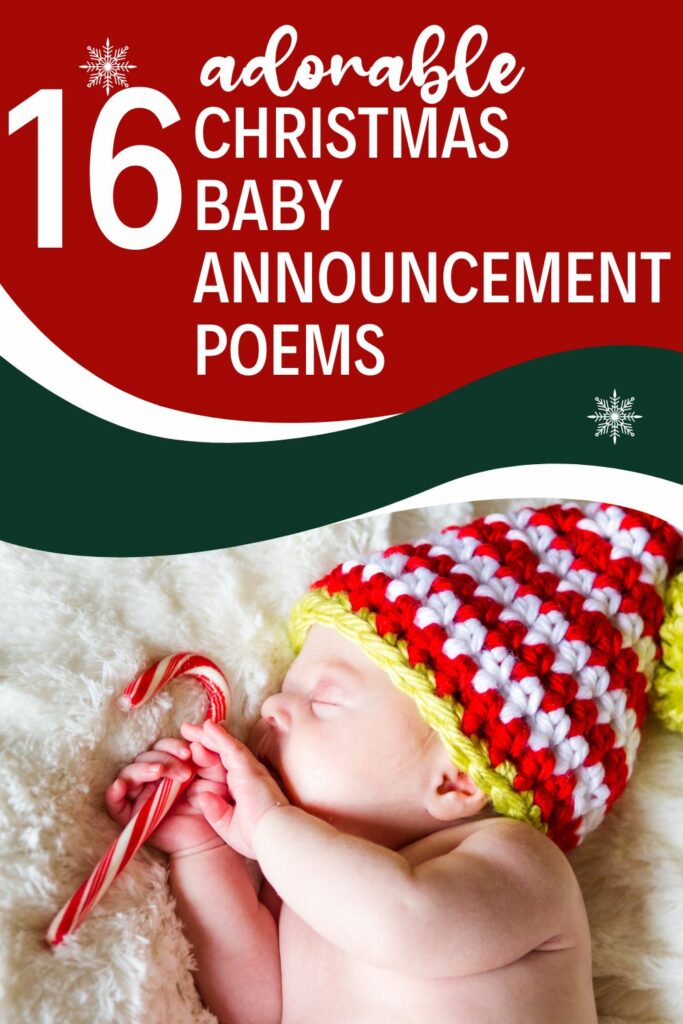 Christmas baby poems announcements