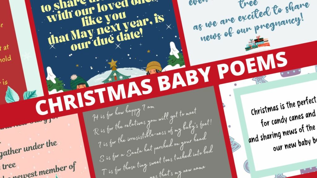 Chirstmas Poems for pregnancy announcement