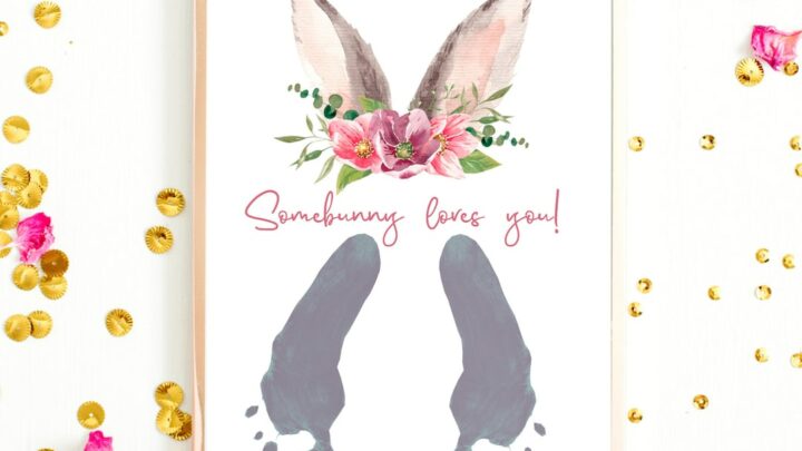 Valentine footprint ideas