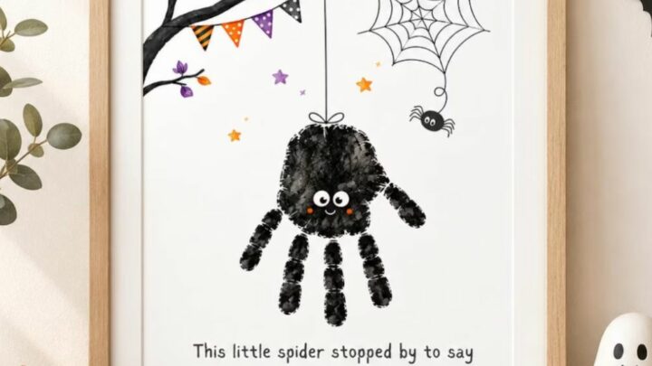 Image for Halloween Spider Handprint 
