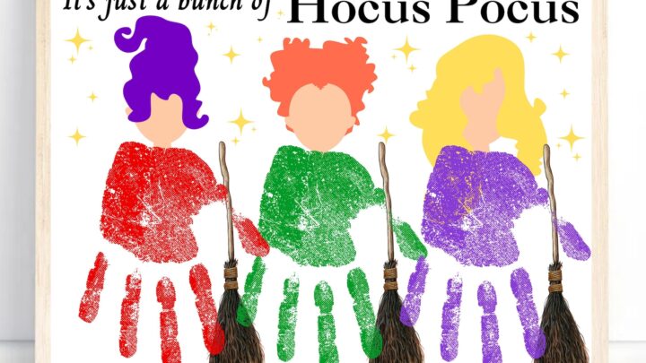 Hocus Pocus handprint craft
