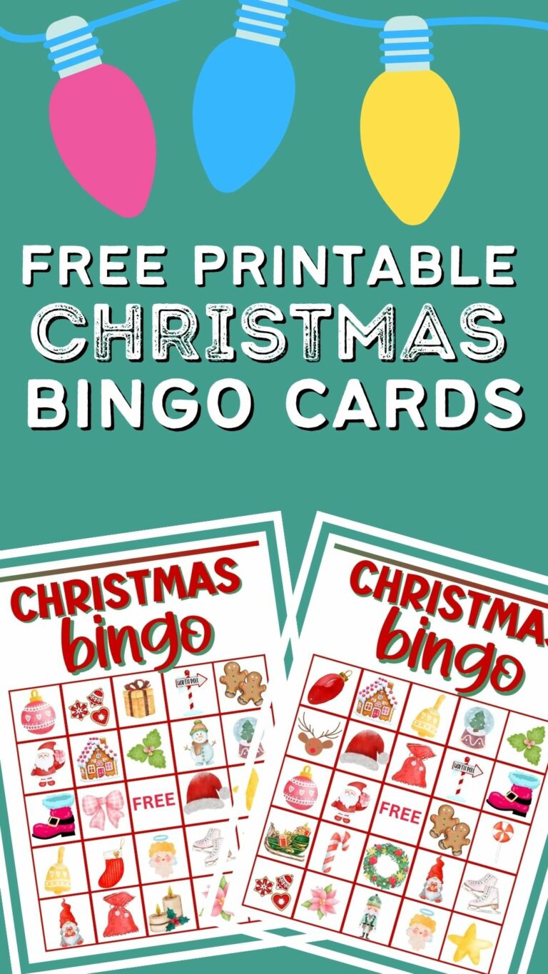 30 Festive Free Printable Christmas Bingo Cards