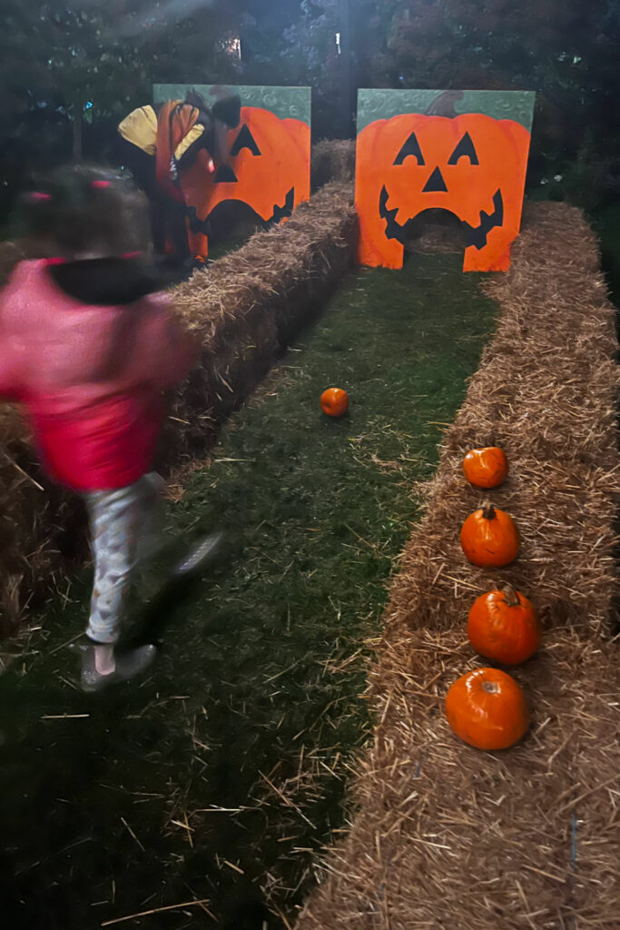 Pumpkin rolling