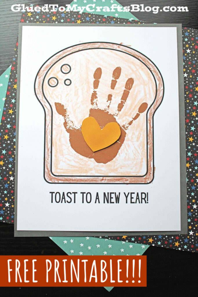 New Year's handprint craft