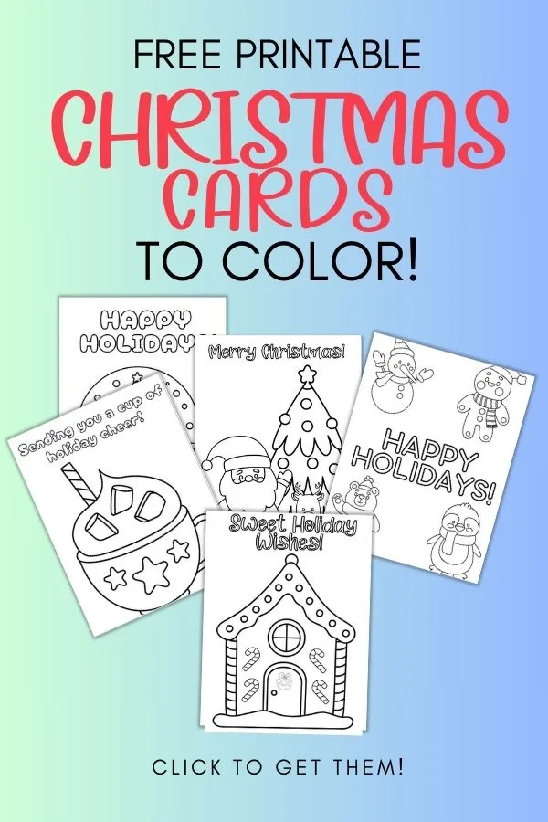 Free Printable Christmas Cards For Kids To Color