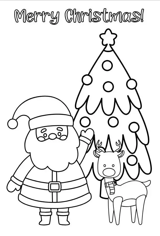 Free Printable Christmas Cards For Kids To Color