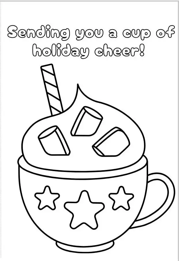 Free Printable Christmas Cards For Kids To Color