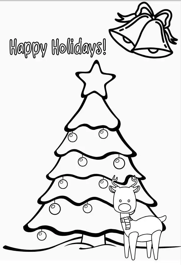 Free Printable Christmas Cards For Kids To Color