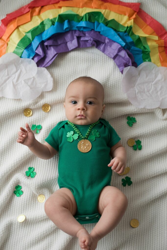 DIY baby photo ideas for St Patrick's day