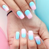 gender reveal nails