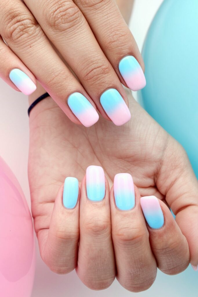 gender reveal nails