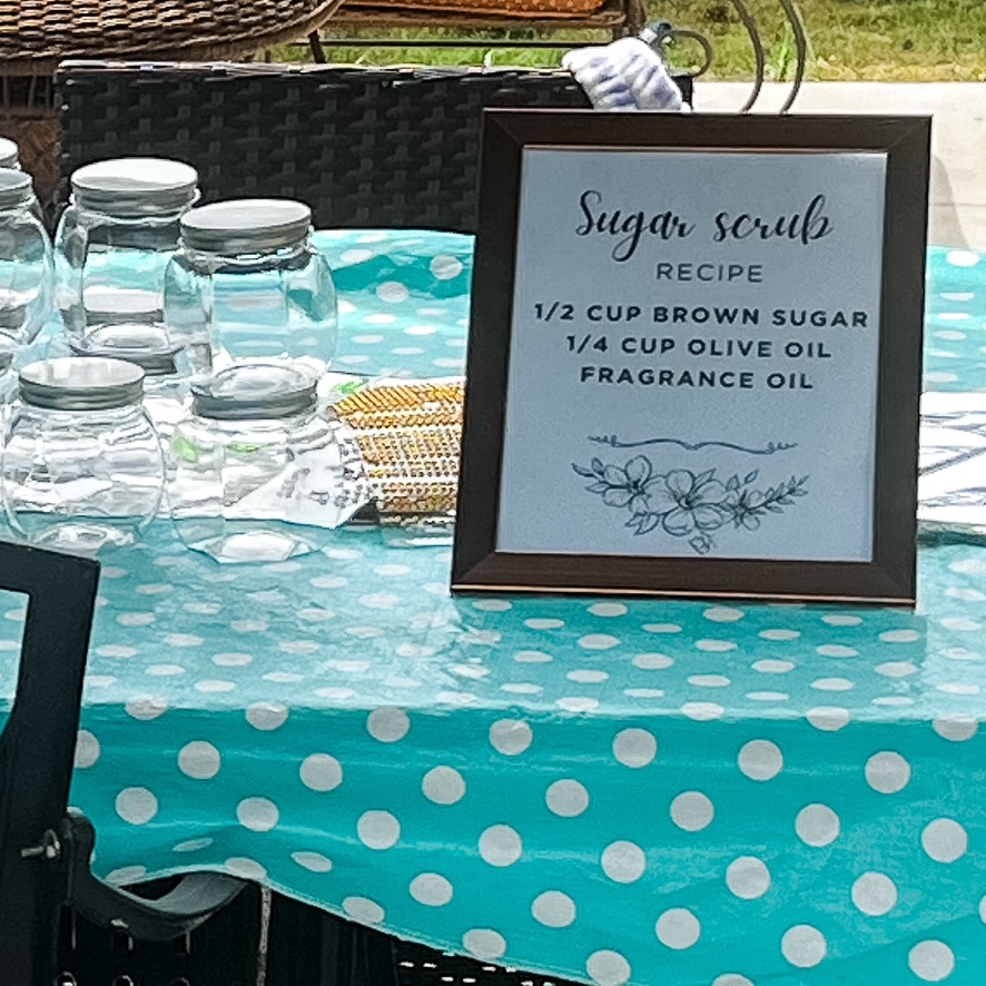 DIY sugar scrub