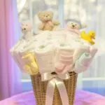 how to make a diaper bouquet