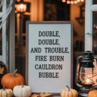 Halloween letter board quotes