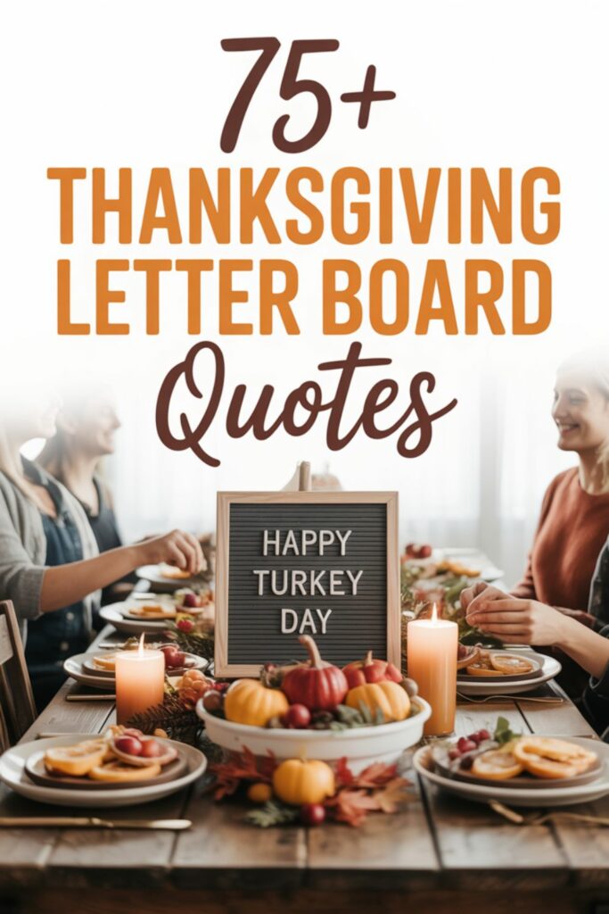Thanksgiving Letter board quotes