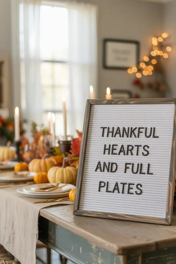 Thanksgiving Letter board quotes