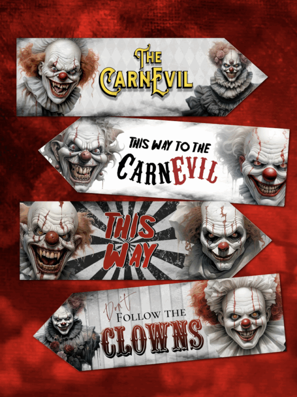 Halloween party theme Killer clowns