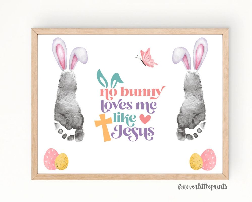 Religious Easter handprint craft