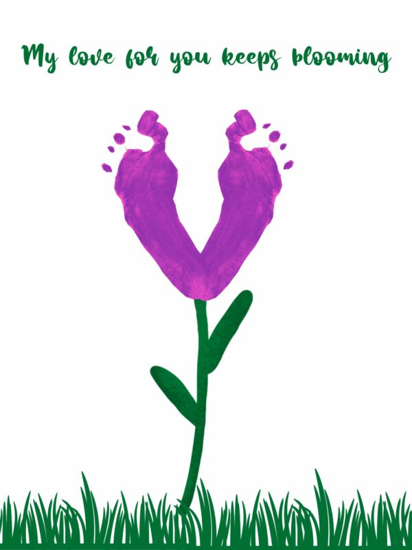 Spring handprint craft