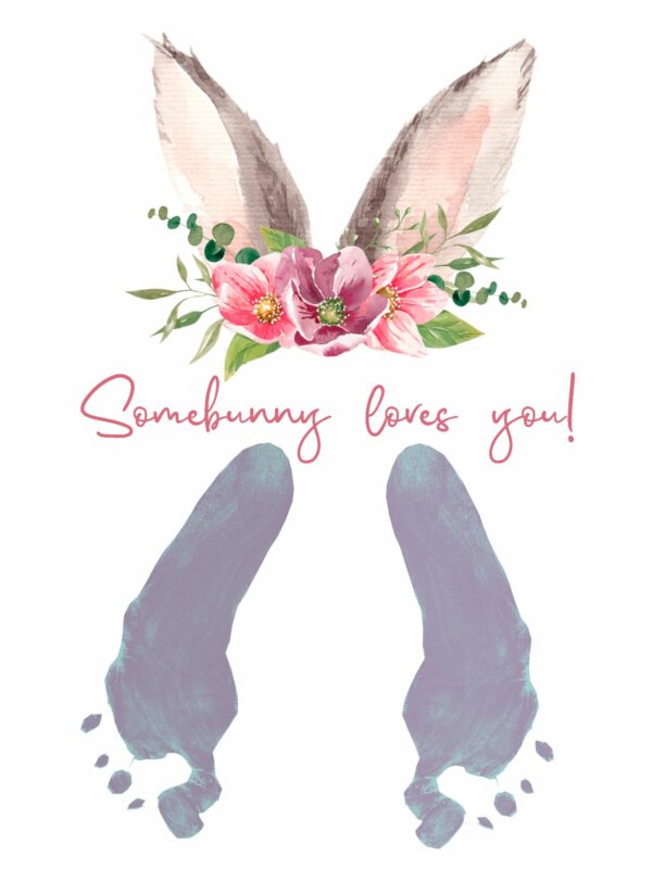 easter footprint crafts